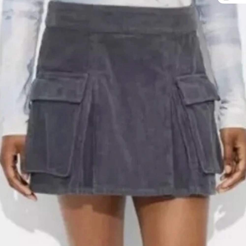 Wild Fable Gray Corduroy Skirt